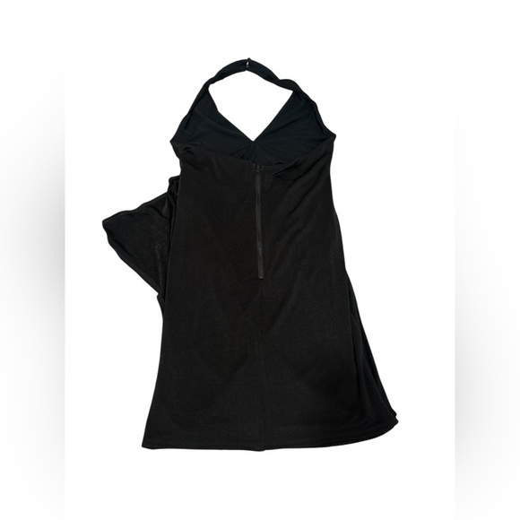 Alice + Olivia Black Halter Marx Bodycon Ruched Night Out Halter Mini Dress - Picture 12 of 13